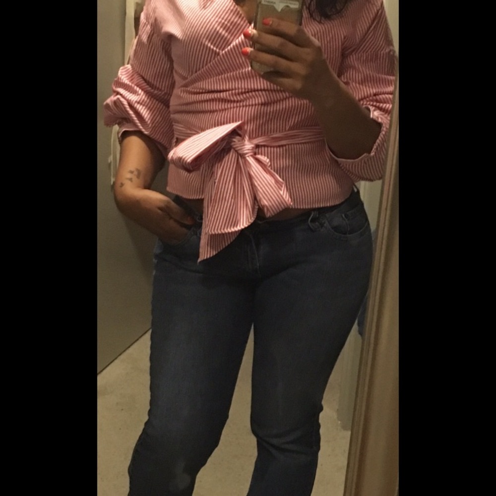 Zara wrap top